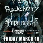 Buckcherry, Papa Roach & My Darkest Days+