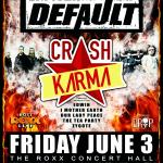 Rock95 Presents DEFAULT & CRASH KARMA