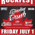 IMPACT LIVE Announces The Rock95 CANADA DAY ROCKFEST w/ ECONOLINE CRUSH, Atlantis Blueprint & Durty Curty ~ 3 Great Bands For The Price Of One!