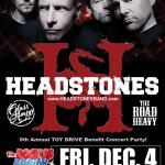 HEADSTONES Headline The 2015 ROCK 95 TOY DRIVE Concert Party Helping To Give Kids A Christmas!