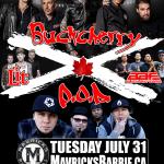 BUCKCHERRY, P.O.D., LIT & ALIEN ANT FARM Gen-X Summer Tour 2018