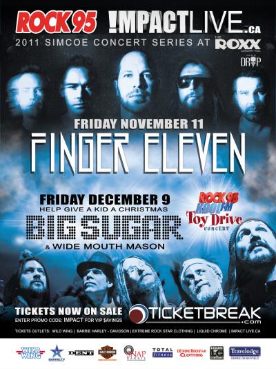 Rock95 SIMCOE COUNTY Concert Series!