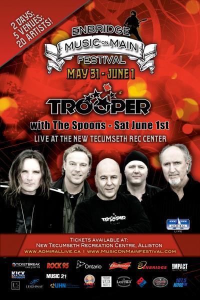 TROOPER & THE SPOONS ROCK MUSIC ON MAIN