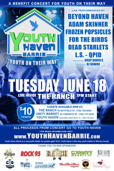 YOUTH HAVEN BARRIE BENEFIT CONCERT