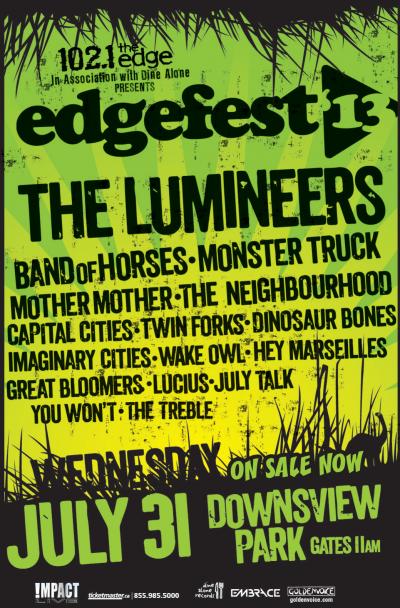 EDGEFEST 2013 At Downsview Park, Toronto
