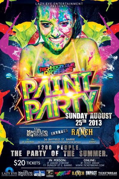 TECHNOCOLOUR DREAMS PAINT PARTY