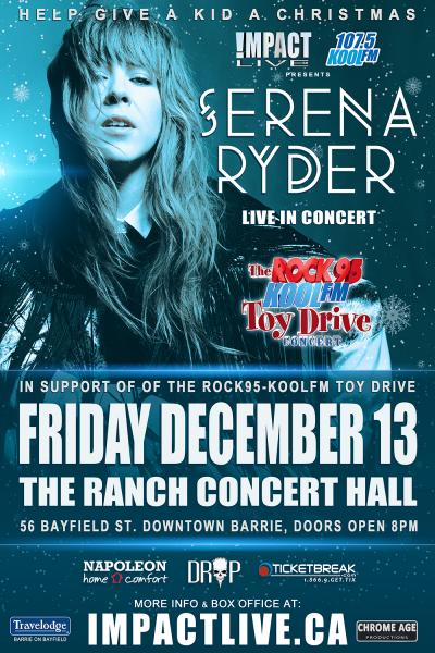 SERENA RYDER Koolfm Toy Drive Concert Party!