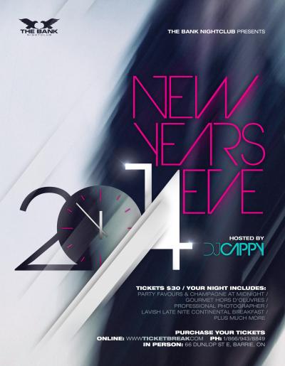 THE BANK NIGHTCLUB Presents NYE 2014