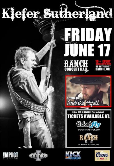 KIEFER SUTHERLAND & Andrew Hyatt Live In Concert!