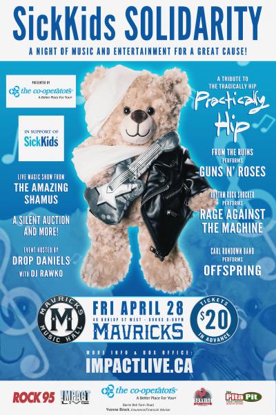 SickKids SOLIDARITY Benefit Concert Party!