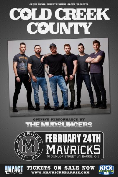 COLD CREEK COUNTY w/ The Mudslingers Live!
