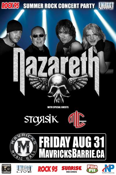NAZARETH Rock 95 Summer Rock Concert Party!