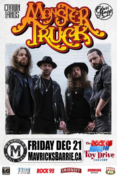 MONSTER TRUCK Rock95 Toy Drive Christmas Benefit Concert Party!