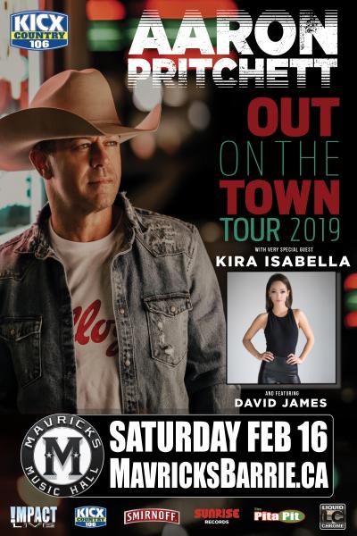 AARON PRITCHETT & Kira Isabella "Out On The Town Tour 2019"