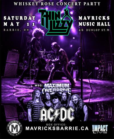 THIN LIZZY & ACDC Maximum Overdrive Concert Party