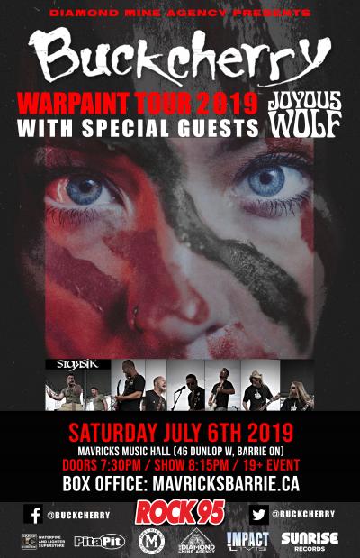 BUCKCHERRY Warpaint Tour 2019