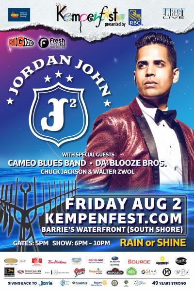 JORDAN JOHN, Da' Blooze Bros. & Cameo Blues Band Kick-Off Kempenfest 2019