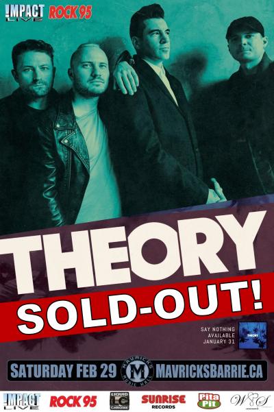 THEORY w/ W3APONS & Drop Top Alibi - SOLD-OUT!