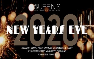 QUEENS Hometown Pub & Club NEW YEARS EVE 2020
