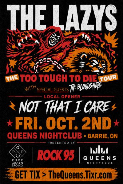 THE LAZYS w/ The Bloodshots & Not That I Care Live!