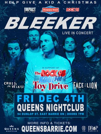 Bleeker & Friends for the Rock 95-Koolfm Toy Drive!